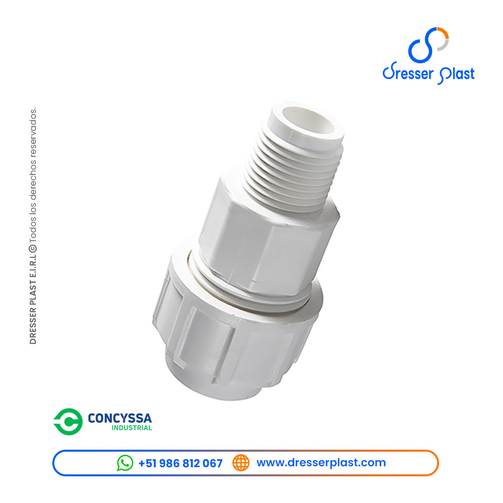 Conector macho de PVC Concyssa