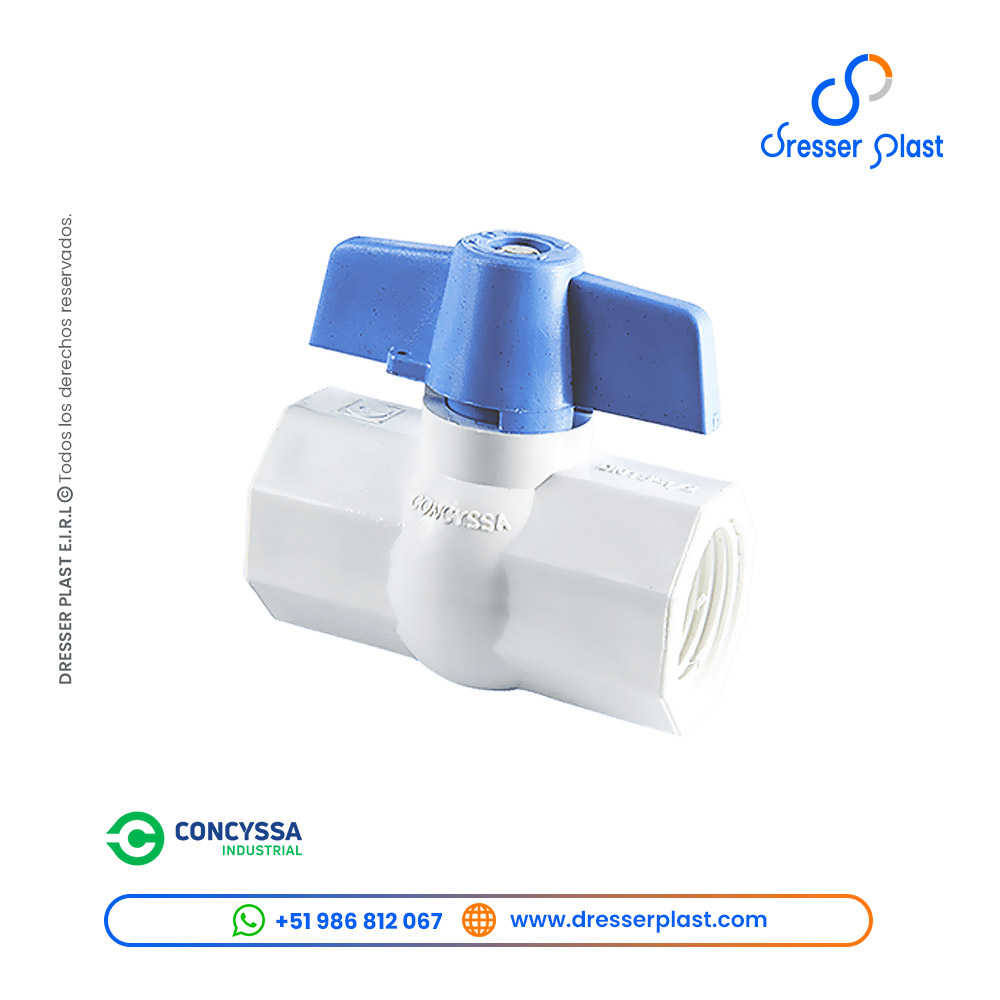 Válvula de paso termoplástica Concyssa