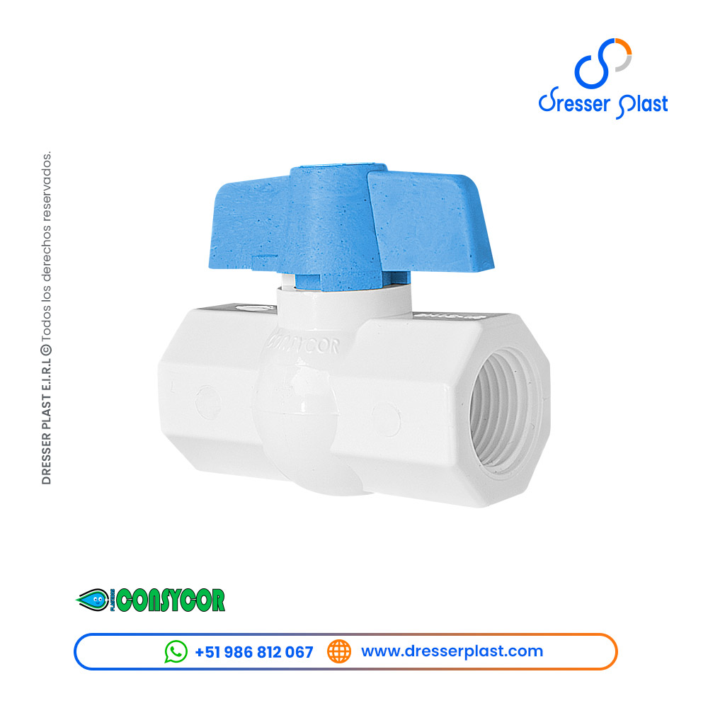 Válvula de paso termoplástica Consycor
